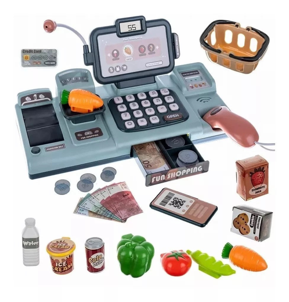 Caja Registradora Juguete Niños Negra.