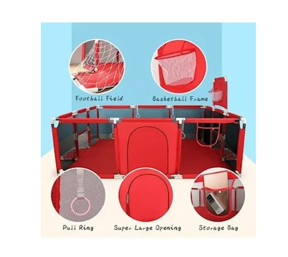 Corral Seguridad Bebes con aro de basket.