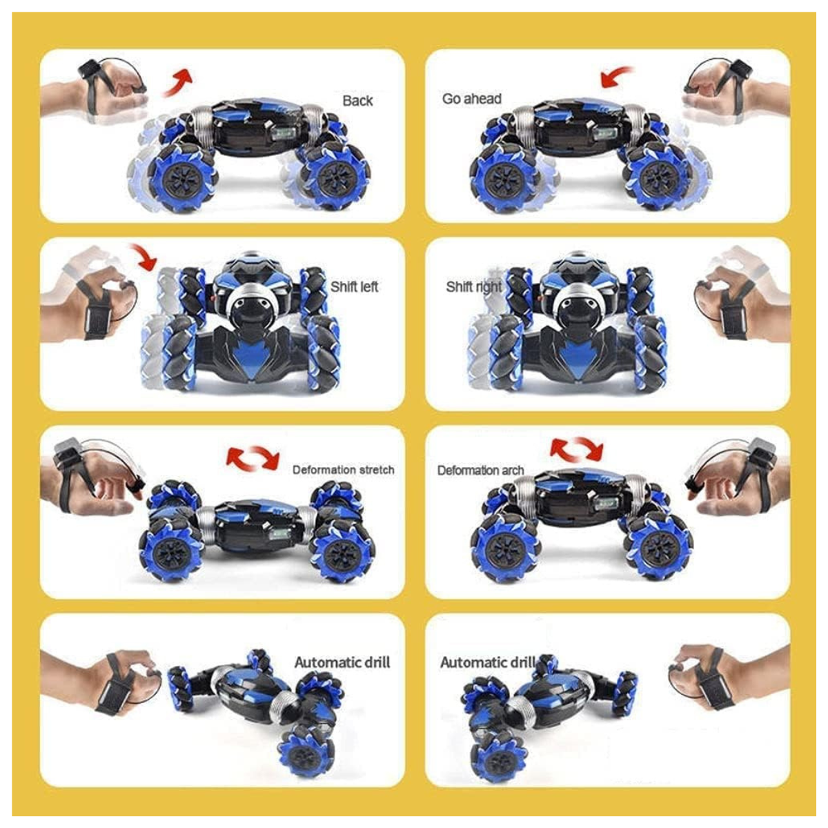 Auto Control Remoto con manejo 1 mano.