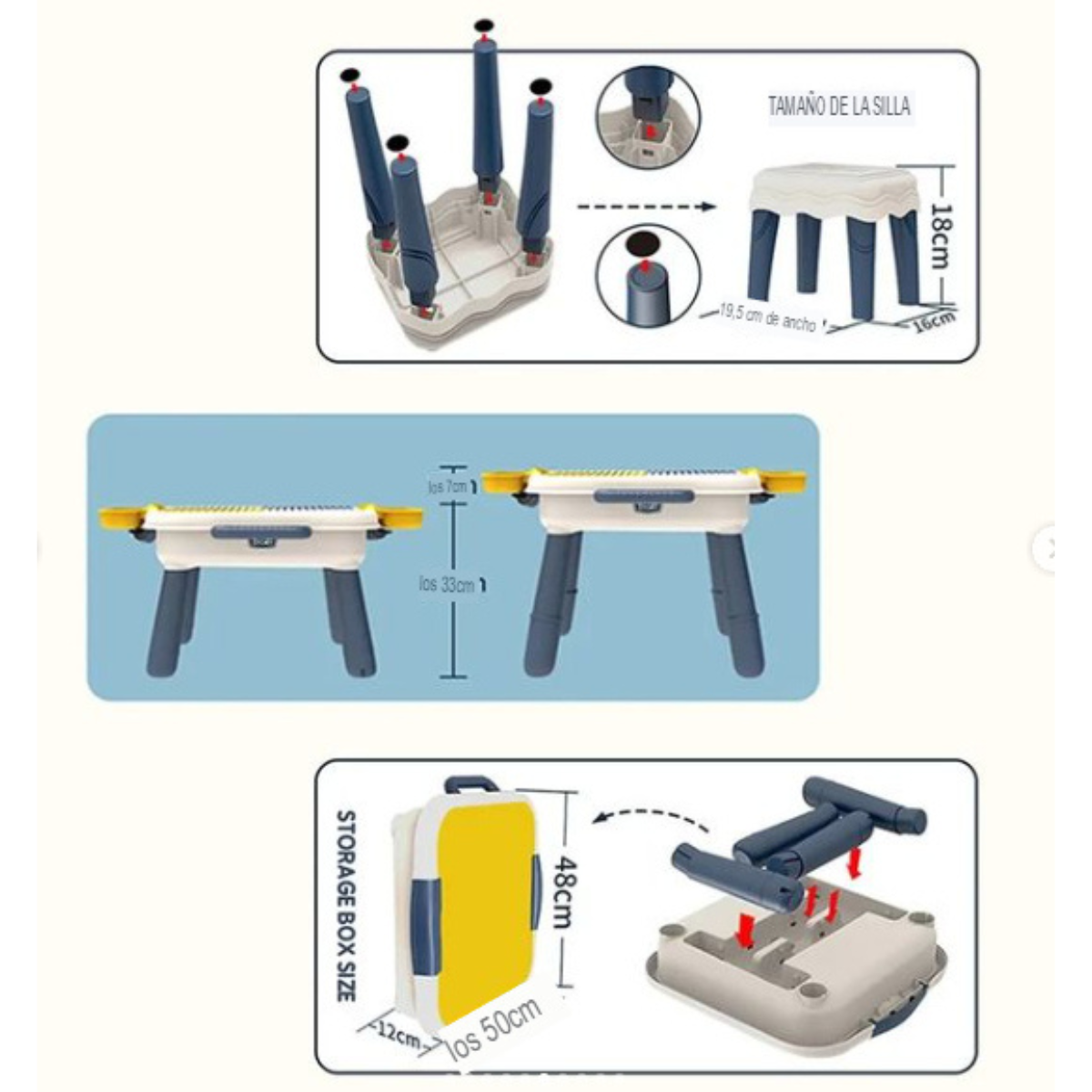 Mesa Portátil - Fiesta de 7 Animales.